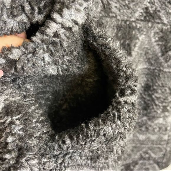 Woolrich Sweater Mens Size XL Rare Aztec Sherpa Fuzzy 1/4 Zip Pullover Gray - Picture 11 of 14